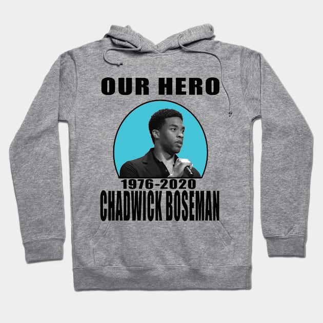 CHADWICK BOSEMAN HERO Hoodie by DESIGNSDREAM